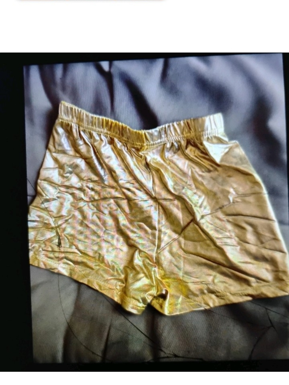 Victoria's Secret Metallic Gold Lounge Shorts